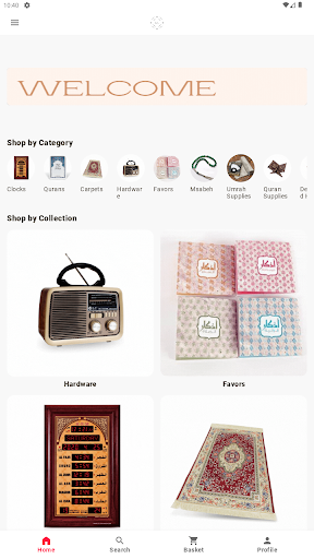 Android application badeestore screenshort