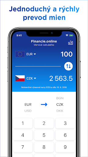 Android application Menová kalkulačka screenshort
