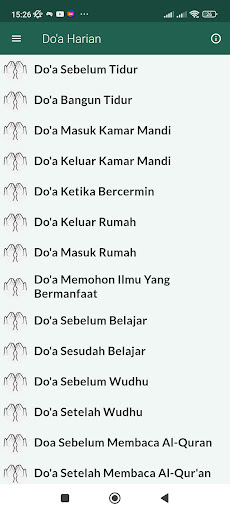 Android application Do'a Harian screenshort