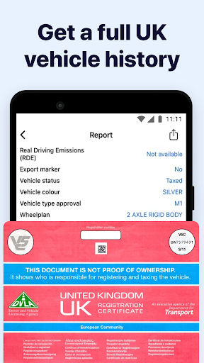 UK Car data cheсk Screen 2