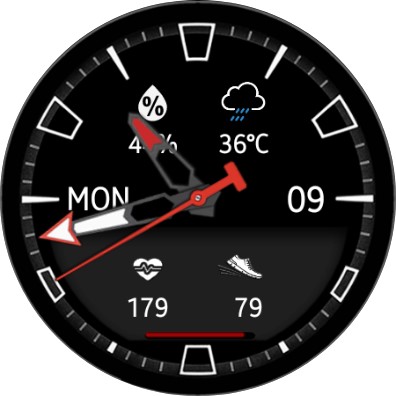 N-SPORT521 Classic Watch Face screenshot 5