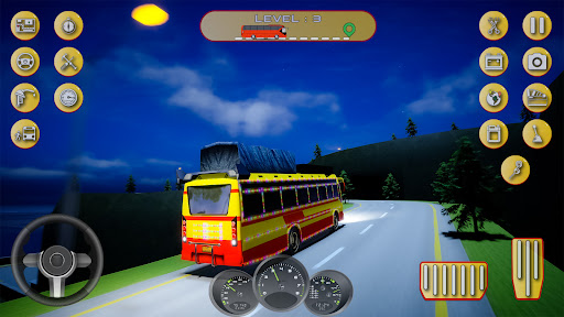 Indian Bus Uphill Bus Games 3D