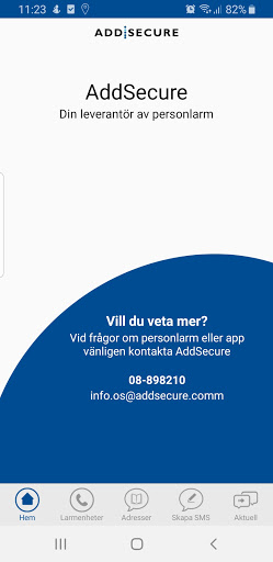 Android application AddSecure Min Position screenshort