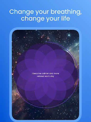 Screenshot of Breathe to Relax: Affirmations