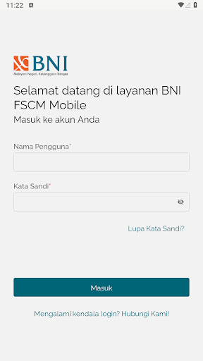 Android application BNI FSCM Mobile screenshort