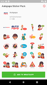 Autopapa Sticker pack for what 2.0 APK + Mod (Free purchase) for Android