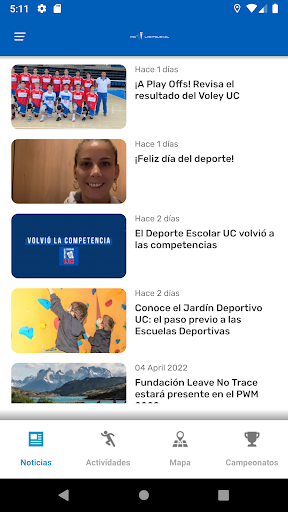Android application La Catolica screenshort