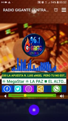 Radio Gigante Central Sud Yung Screen 3