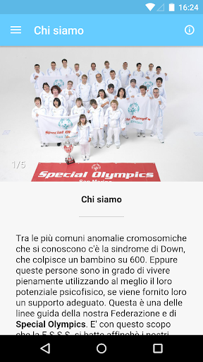 Android application Special Olympics San Marino screenshort