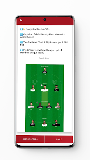 Fantasy247-Team Prediction App screenshot 16