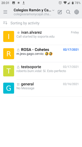 chat Colegios Ramón y Cajal Screen 2