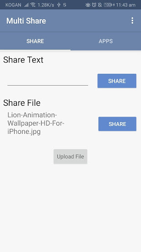 Android application iParaV Multi Share screenshort