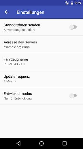 AmtFü Standort Service Screen 2