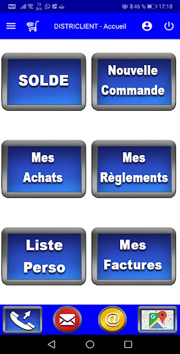 Android application Districlient screenshort