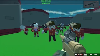 Blocky Gun Warfare Zombie - Screenshot 1