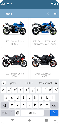 Motorcycle colors by year Screen 2