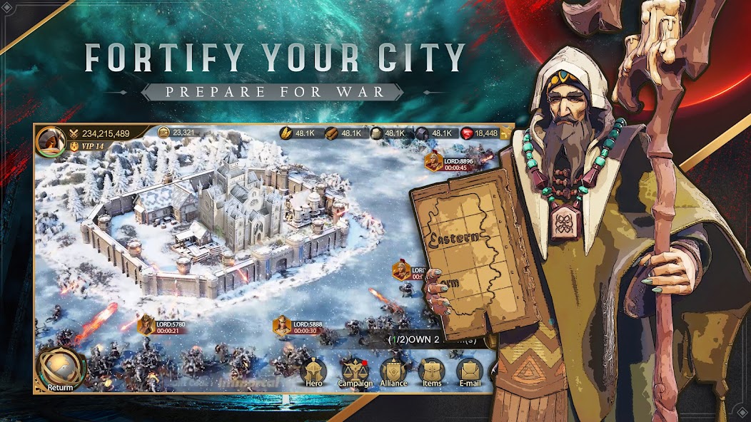 Land of Empires: Immortal v0.1.108 APK + Mod [Remove ads][Mod speed] for Android