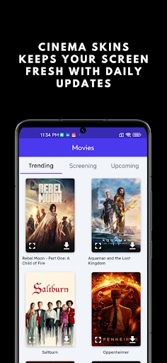 Android application Cinema Skins - Movie Wallpaper screenshort