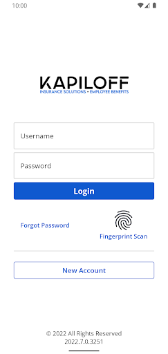 Android application Kapiloff Insurance Online screenshort