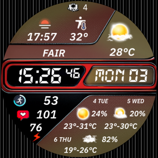N-SPORT733 Weather Custom Face icon