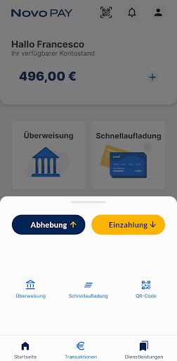 Android application Novo Pay screenshort