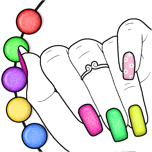 Glitter Nail Coloring Game 13 Icon
