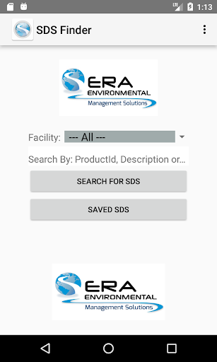 ERA SDS Finder Screen 3