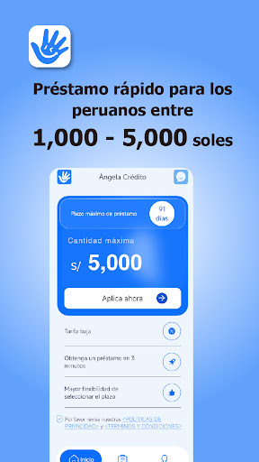 Android application Ángela Crédito-Préstamo rápido screenshort