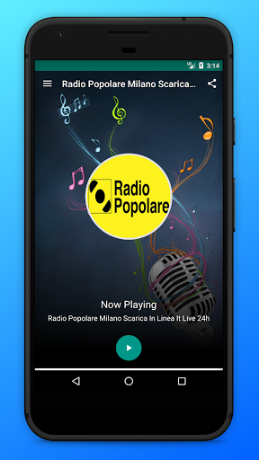 Android application Radio Popolare Milano FM App screenshort