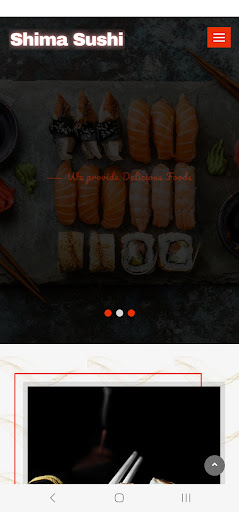 Android application Shima Sushi screenshort