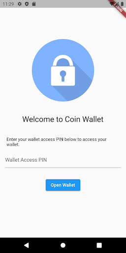 Android application Coin Wallet screenshort