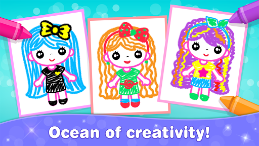 Kids Drawing Games for Girls ud83cudf80 Apps for Toddlers!  screenshots 21