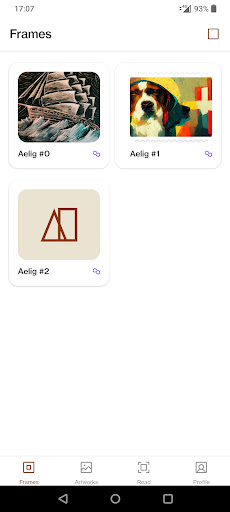 Android application Aelig screenshort