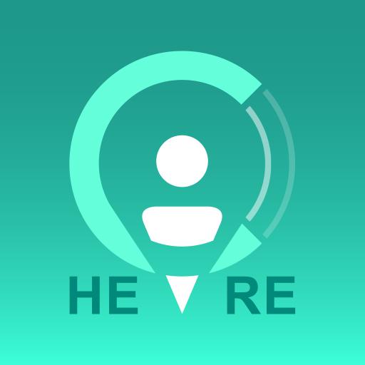 Here icon. Open here icon. I am here icon. New app here