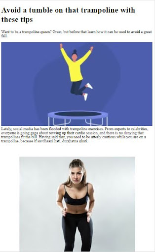 How to Do Trampoline Exercises Screen 3