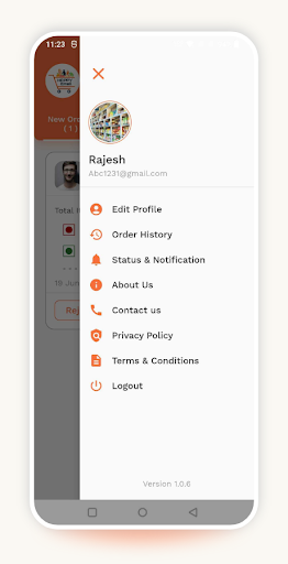 Android application Happy eMall Seller screenshort