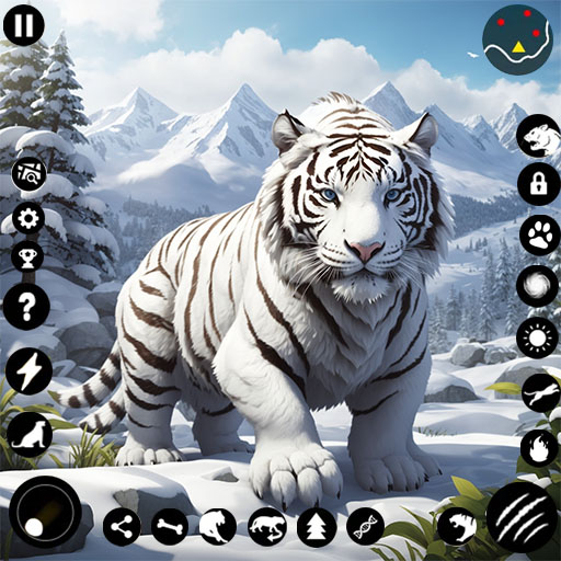 White Snow Tiger Family Sim 3D