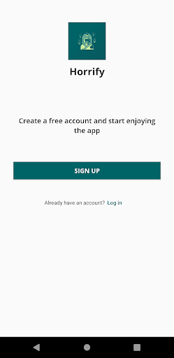 Android application Horrify - Share Stories screenshort