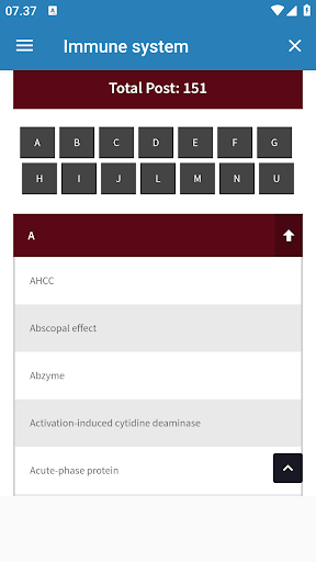 Android application Immune system screenshort