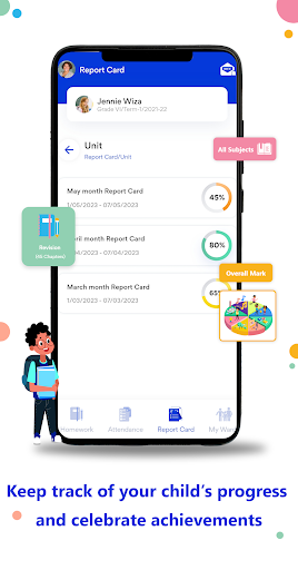Android application Izome Parent screenshort