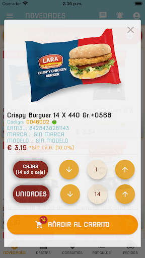 Europax Alfasur APP Screen 3