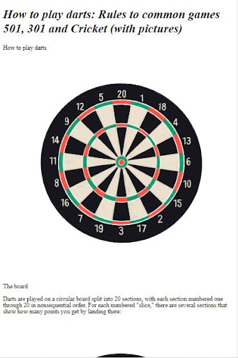 Android application How to Play Darts screenshort