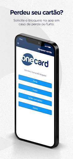 Android application Cartão Onecard screenshort