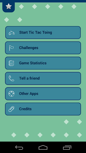Android application Tic Tac Toe Challenge screenshort