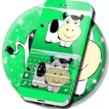 Cute Cow Keyboard Theme icon