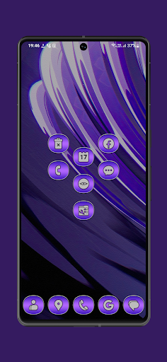 Screenshot of Purple Flamboyant Iconpack