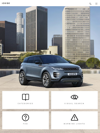 Screenshot of Land Rover iGuide