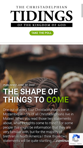 Android application The Christadelphian Tidings screenshort