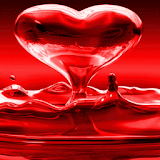 Red Heart Drop LWP icon