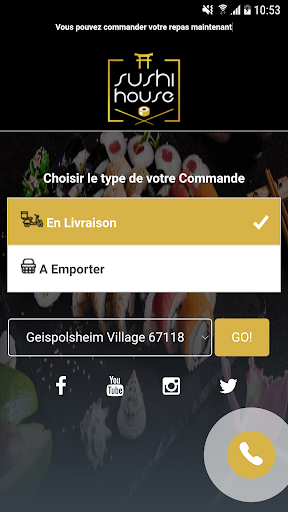 Android application Sushi House Lingolsheim screenshort